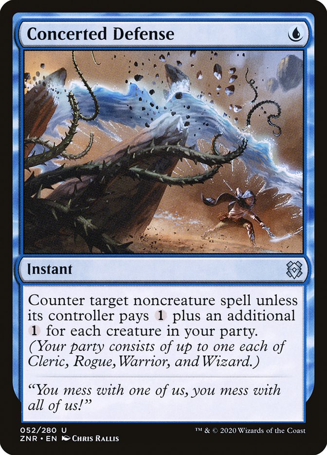 Concerted Defense [Zendikar Rising] MTG Single Magic: The Gathering | Red Claw Gaming