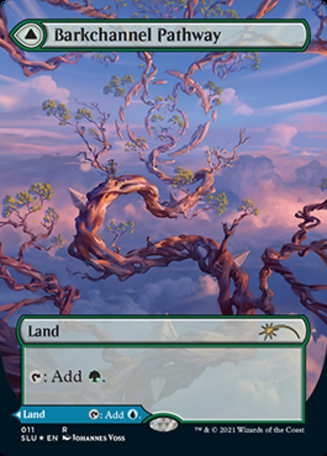 Barkchannel Pathway // Tidechannel Pathway (Borderless) [Secret Lair: Ultimate Edition 2] MTG Single Magic: The Gathering | Red Claw Gaming