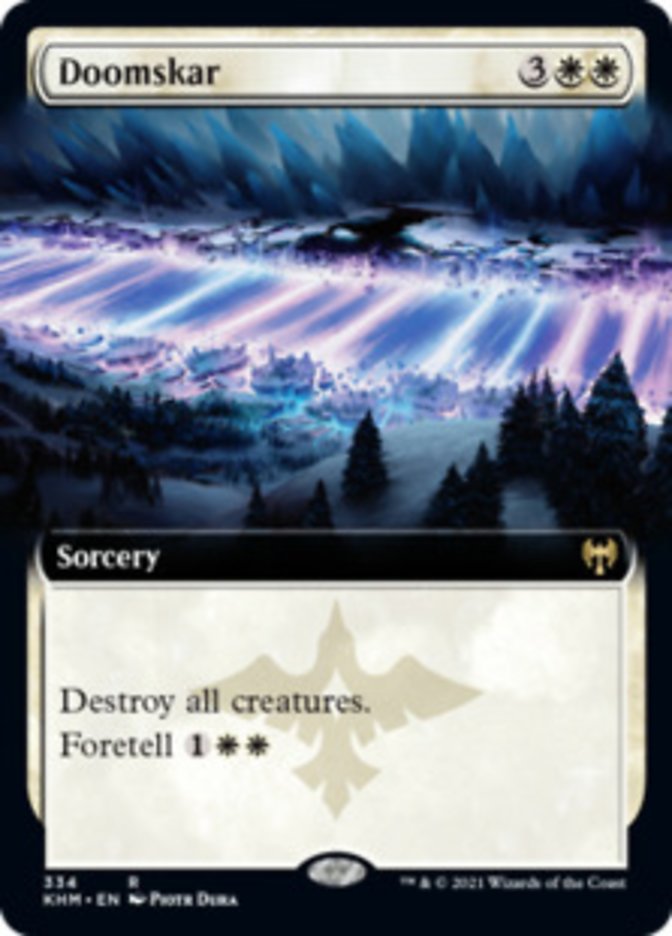 Doomskar (Extended Art) [Kaldheim] MTG Single Magic: The Gathering | Red Claw Gaming