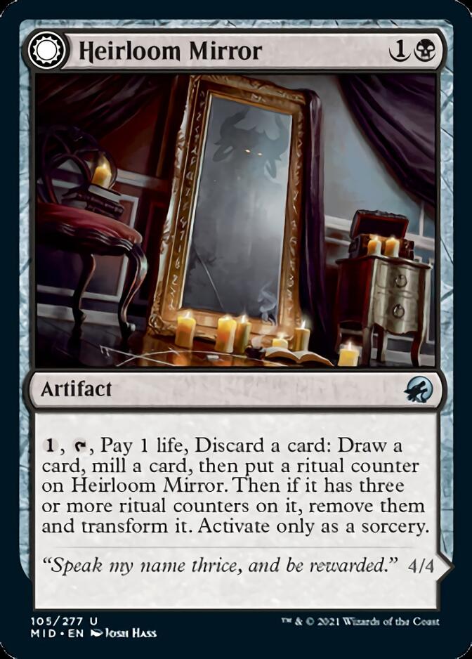 Heirloom Mirror // Inherited Fiend [Innistrad: Midnight Hunt] MTG Single Magic: The Gathering | Red Claw Gaming