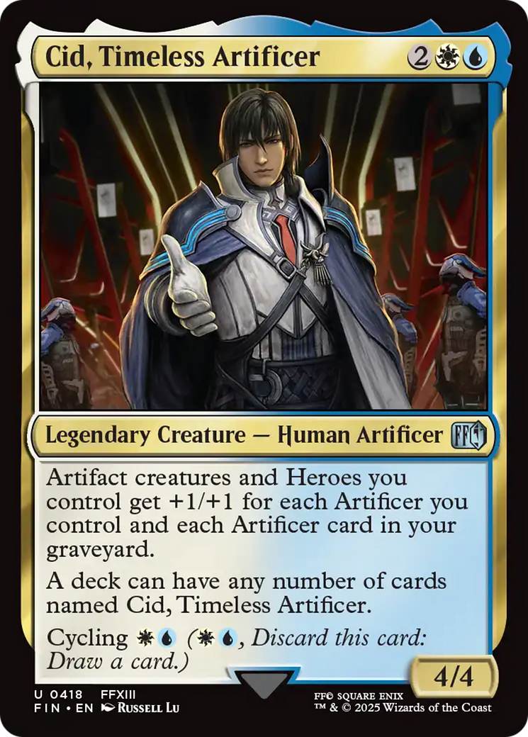 Cid, Timeless Artificer (0418) [FINAL FANTASY] MTG Single Magic: The Gathering | Red Claw Gaming