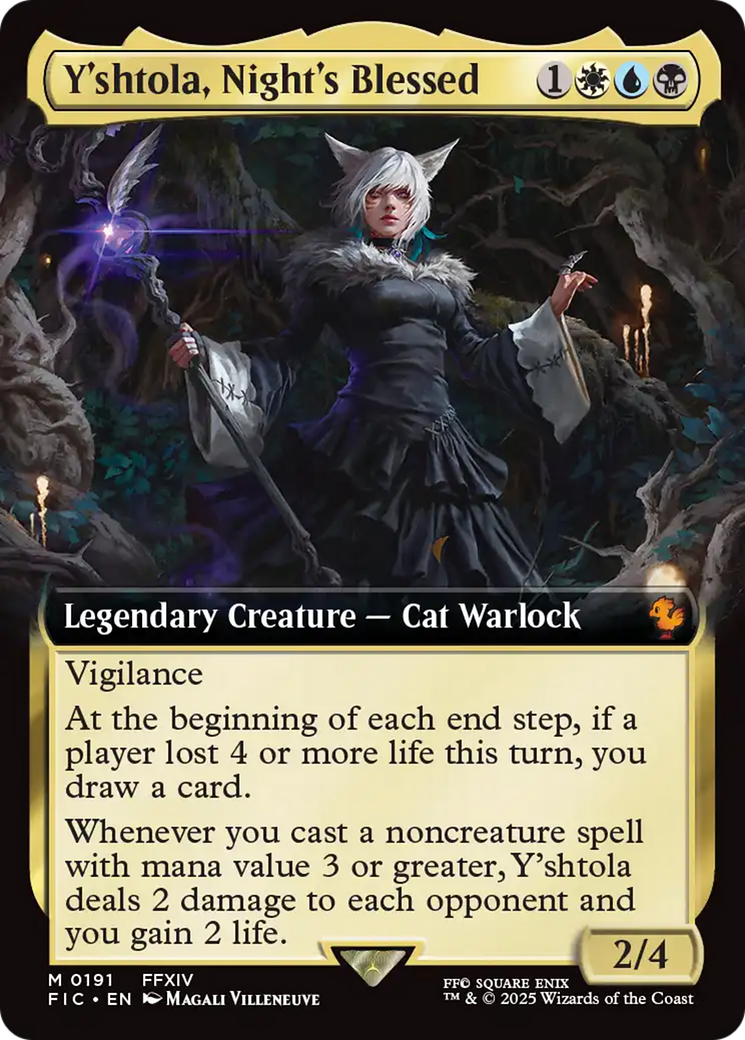 Y'shtola, Night's Blessed (Extended Art) [FINAL FANTASY Commander] MTG Single Magic: The Gathering | Red Claw Gaming
