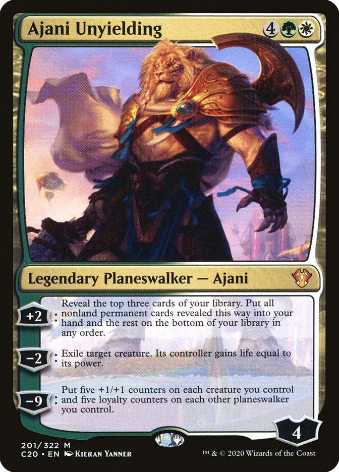 Ajani Unyielding [Commander 2020] MTG Single Magic: The Gathering | Red Claw Gaming