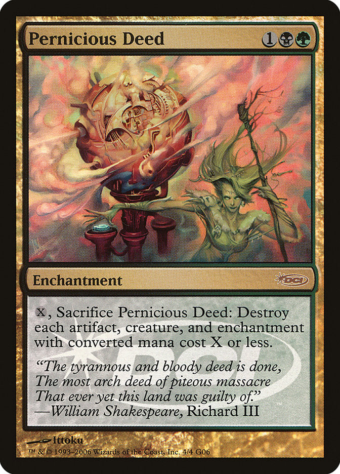 Pernicious Deed [Judge Gift Cards 2006] MTG Single Magic: The Gathering | Red Claw Gaming