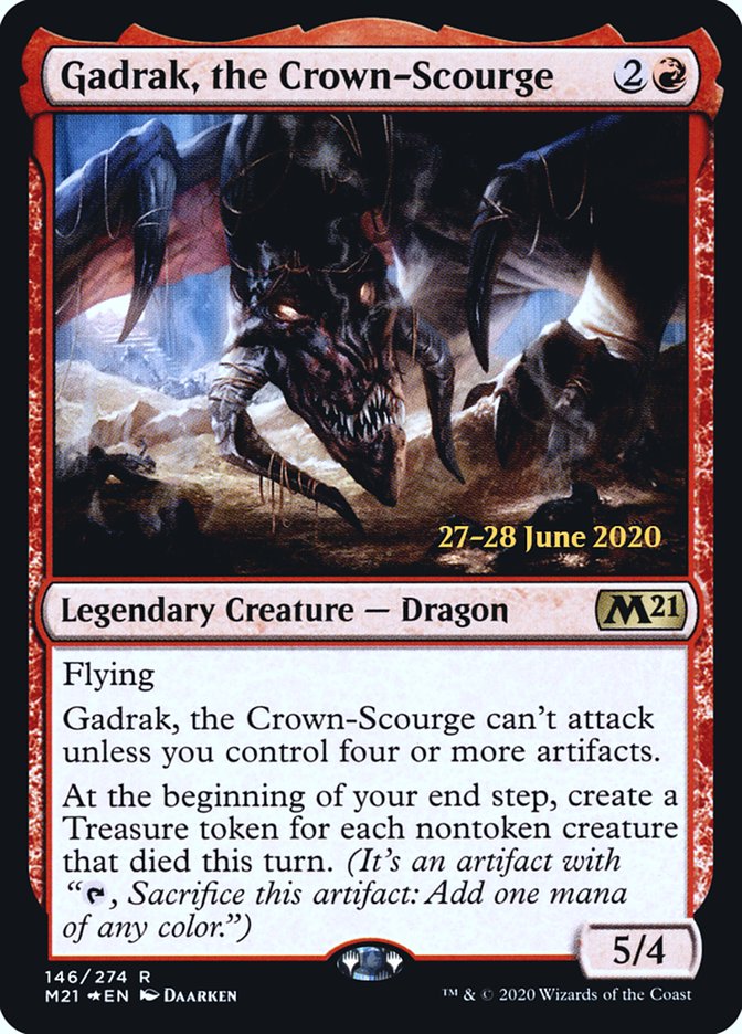 Gadrak, the Crown-Scourge [Core Set 2021 Prerelease Promos] MTG Single Magic: The Gathering | Red Claw Gaming
