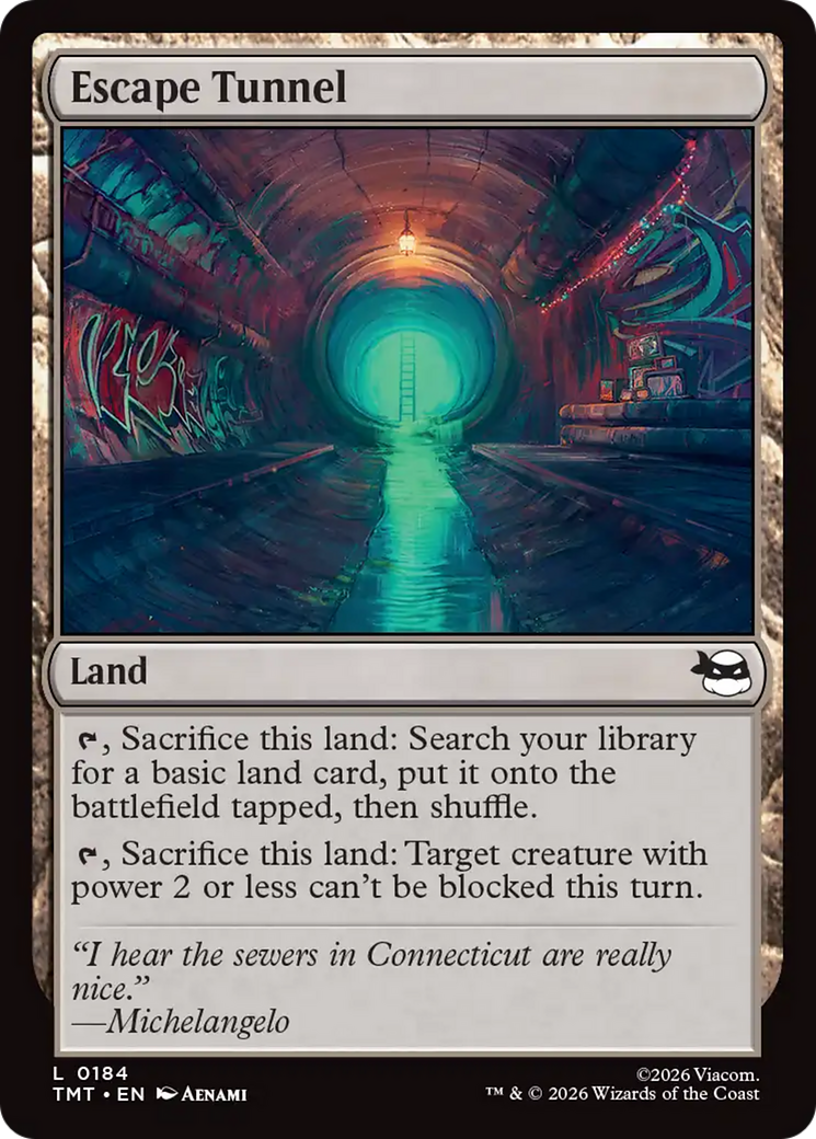 Escape Tunnel [Teenage Mutant Ninja Turtles] MTG Single Magic: The Gathering | Red Claw Gaming