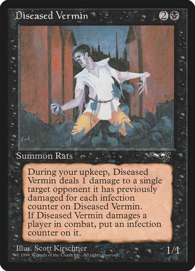 Diseased Vermin [Alliances] MTG Single Magic: The Gathering | Red Claw Gaming