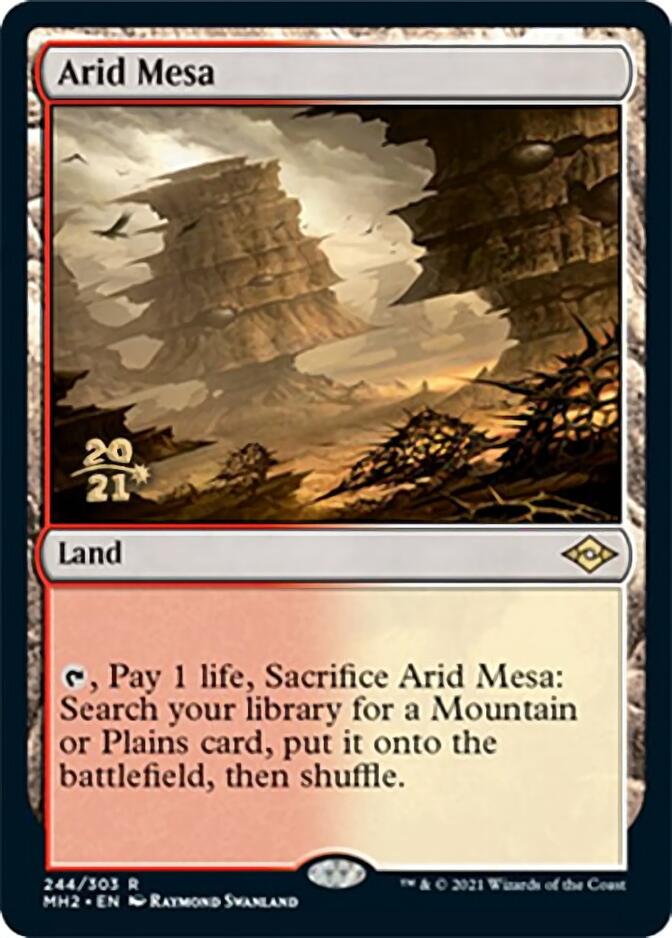 Arid Mesa [Modern Horizons 2 Prerelease Promos] MTG Single Magic: The Gathering | Red Claw Gaming