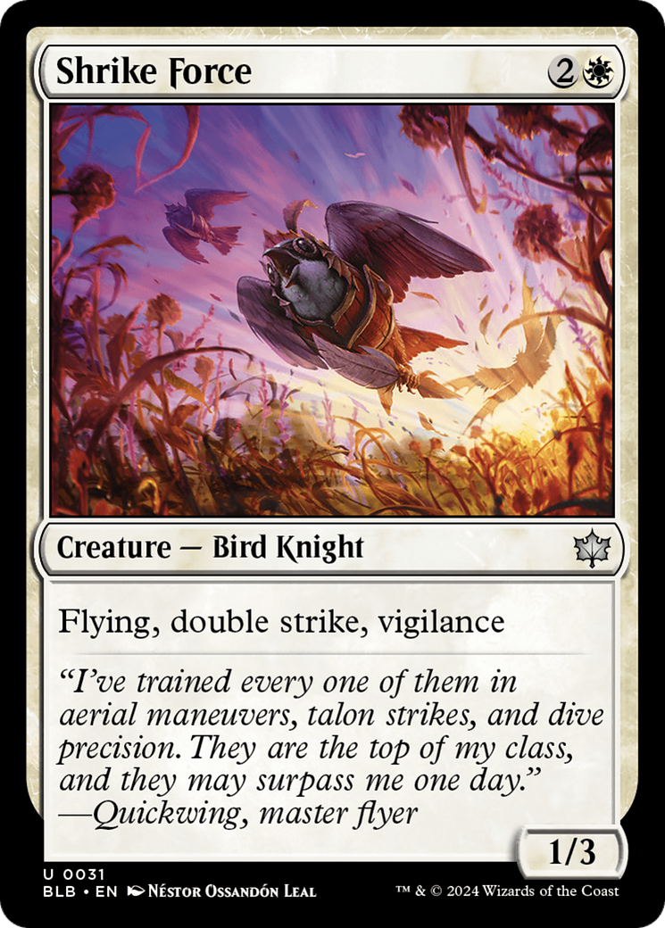 Shrike Force [Bloomburrow] MTG Single Magic: The Gathering | Red Claw Gaming