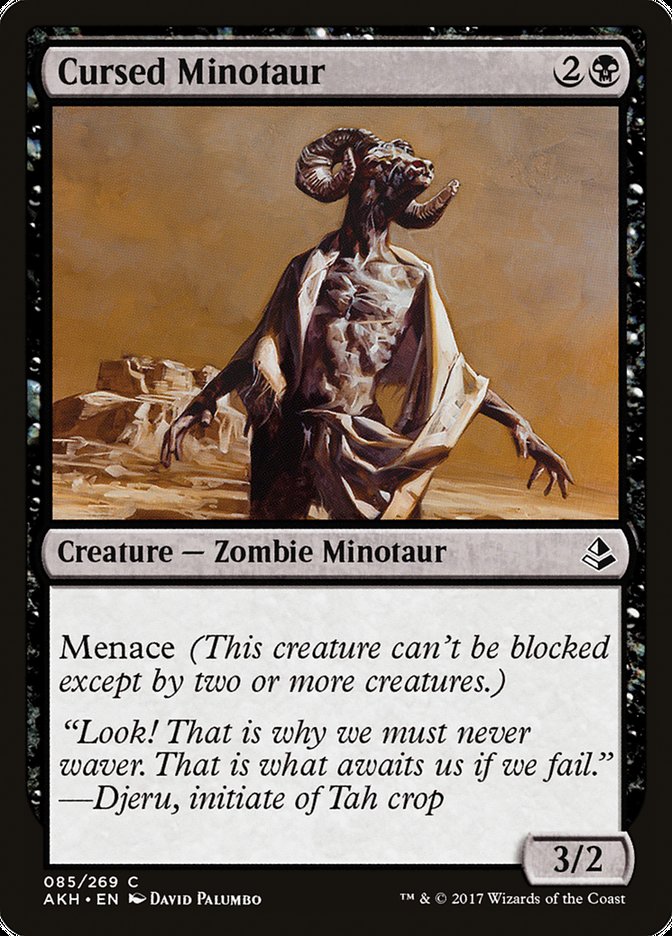 Cursed Minotaur [Amonkhet] MTG Single Magic: The Gathering | Red Claw Gaming