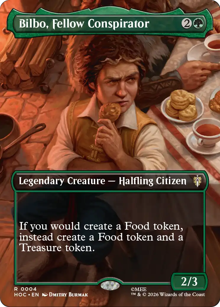 Bilbo, Fellow Conspirator (Borderless) [The Hobbit: Eternal-Legal] | Red Claw Gaming