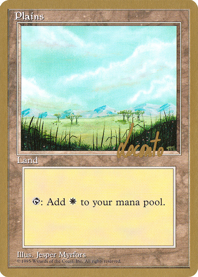 Plains (ml365) (Michael Loconto) [Pro Tour Collector Set] MTG Single Magic: The Gathering | Red Claw Gaming