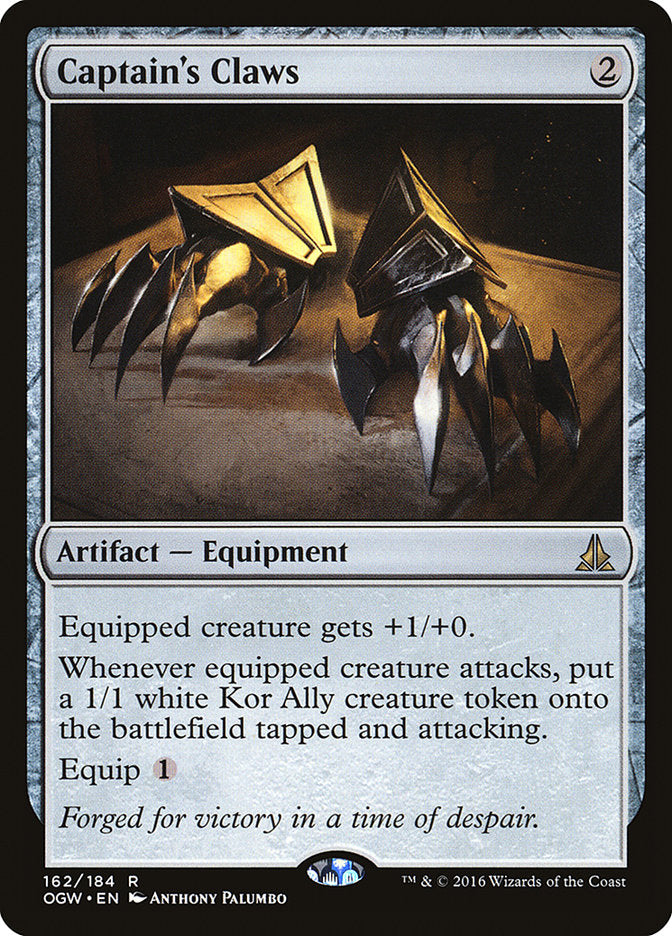 Captain's Claws [Oath of the Gatewatch] MTG Single Magic: The Gathering | Red Claw Gaming