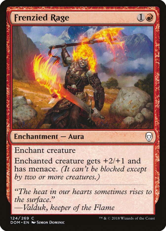 Frenzied Rage [Dominaria] MTG Single Magic: The Gathering | Red Claw Gaming