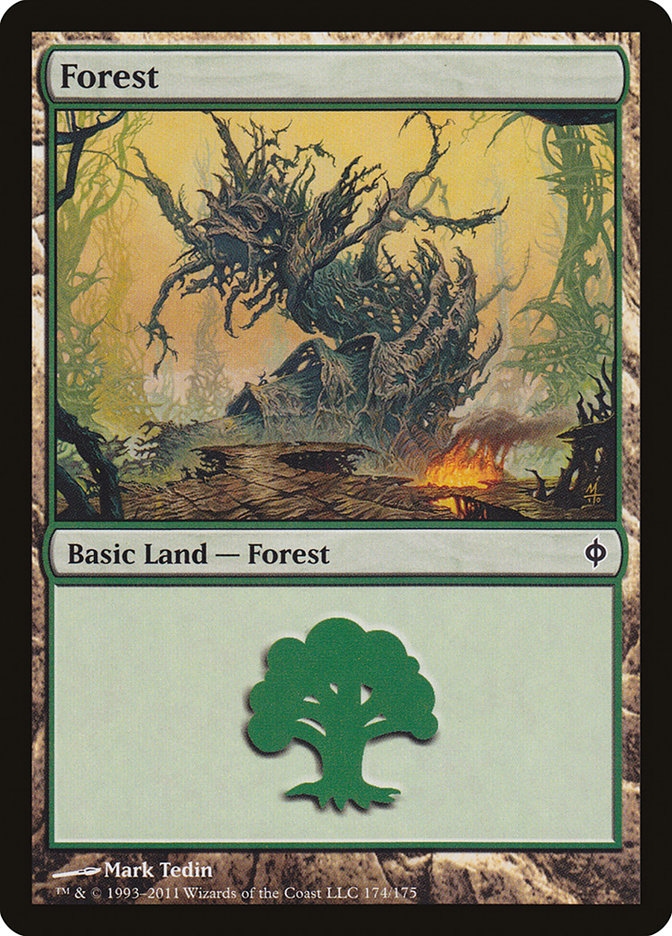 Forest (174) [New Phyrexia] MTG Single Magic: The Gathering | Red Claw Gaming