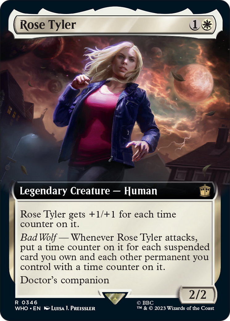 Rose Tyler (Extended Art) [Doctor Who] MTG Single Magic: The Gathering | Red Claw Gaming