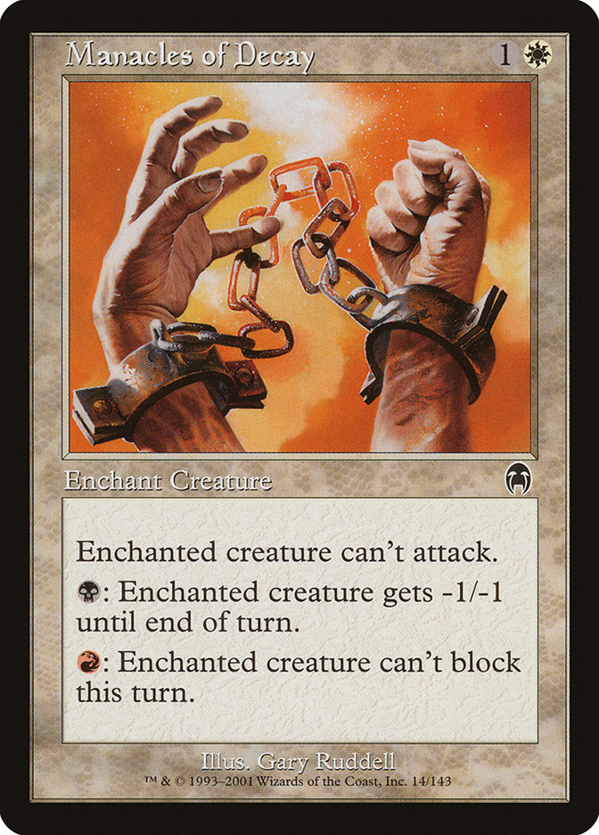 Manacles of Decay [Apocalypse] MTG Single Magic: The Gathering | Red Claw Gaming