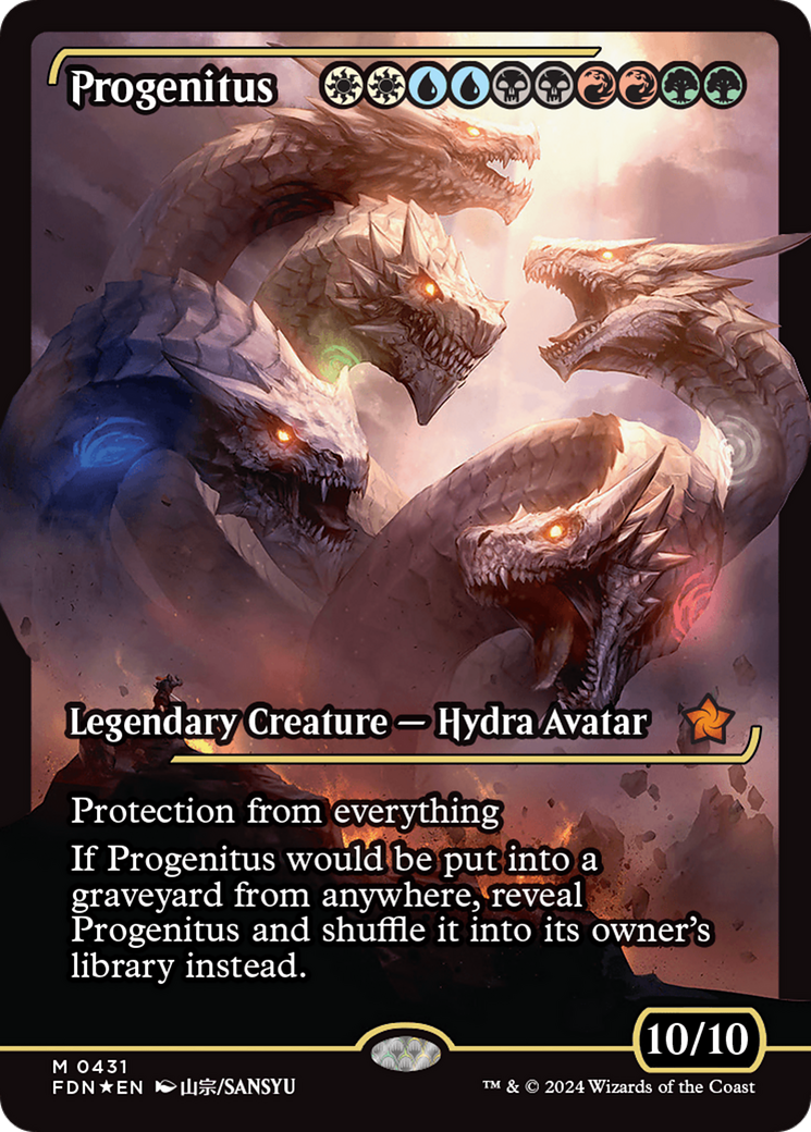 Progenitus (Showcase) [Foundations] MTG Single Magic: The Gathering | Red Claw Gaming