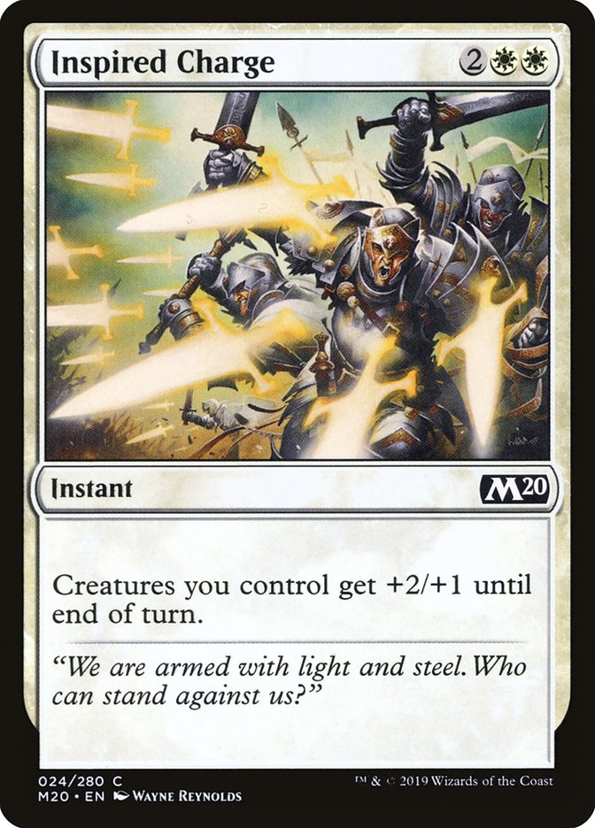 Inspired Charge [Core Set 2020] MTG Single Magic: The Gathering | Red Claw Gaming