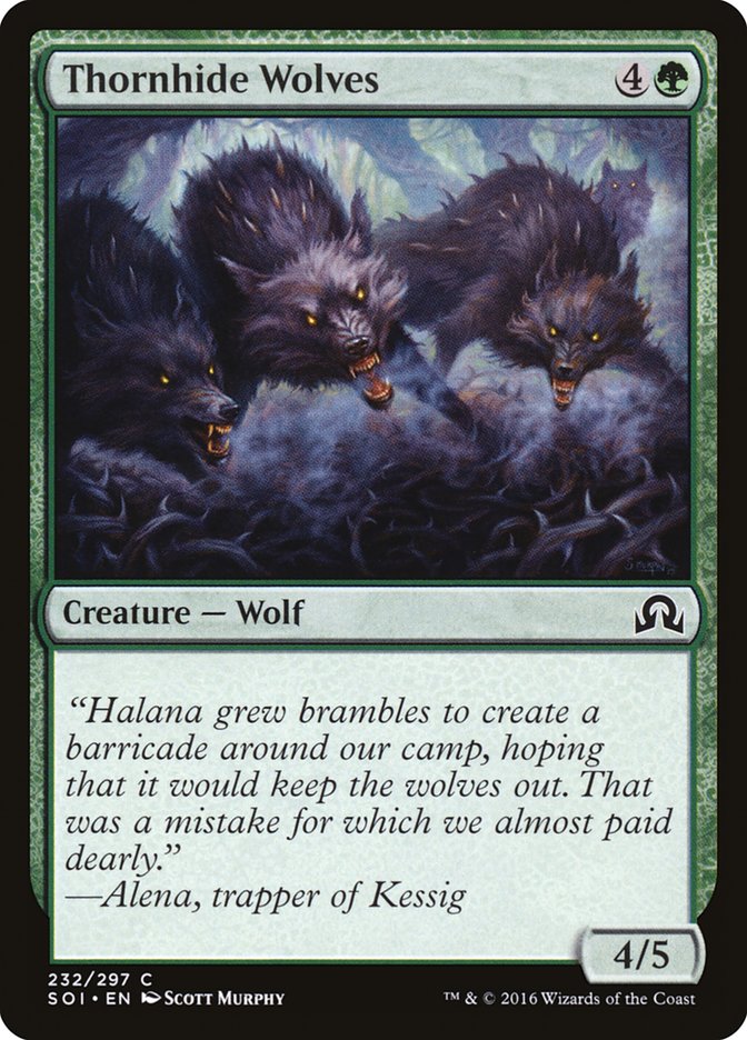 Thornhide Wolves [Shadows over Innistrad] MTG Single Magic: The Gathering | Red Claw Gaming