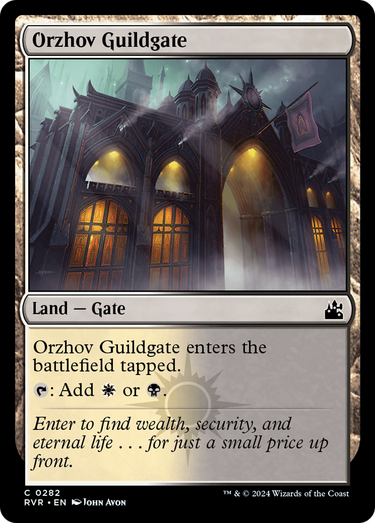 Orzhov Guildgate [Ravnica Remastered] MTG Single Magic: The Gathering | Red Claw Gaming