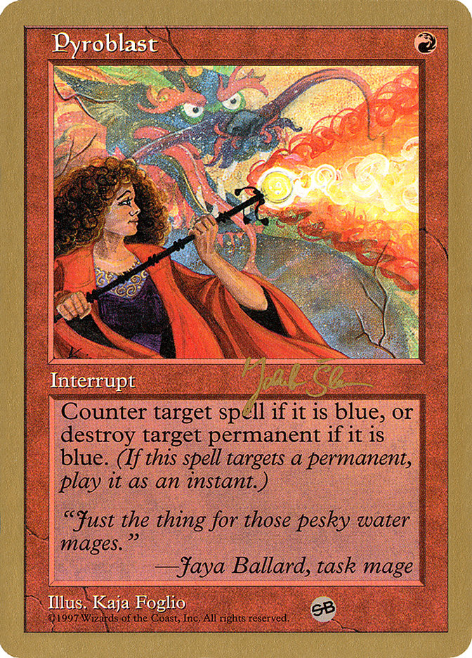 Pyroblast (Jakub Slemr) (SB) [World Championship Decks 1997] MTG Single Magic: The Gathering | Red Claw Gaming