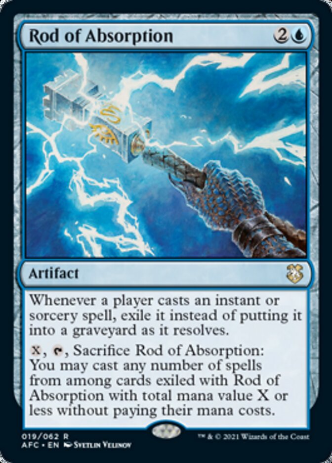 Rod of Absorption [Dungeons & Dragons: Adventures in the Forgotten Realms Commander] MTG Single Magic: The Gathering | Red Claw Gaming