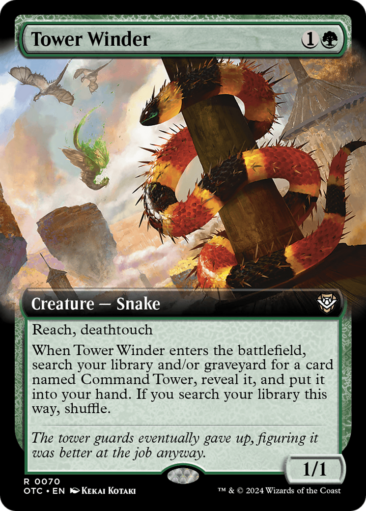 Tower Winder (Extended Art) [Outlaws of Thunder Junction Commander] MTG Single Magic: The Gathering | Red Claw Gaming