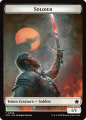 Rabbit // Soldier Double-Sided Token [Foundations Tokens] MTG Single Magic: The Gathering | Red Claw Gaming