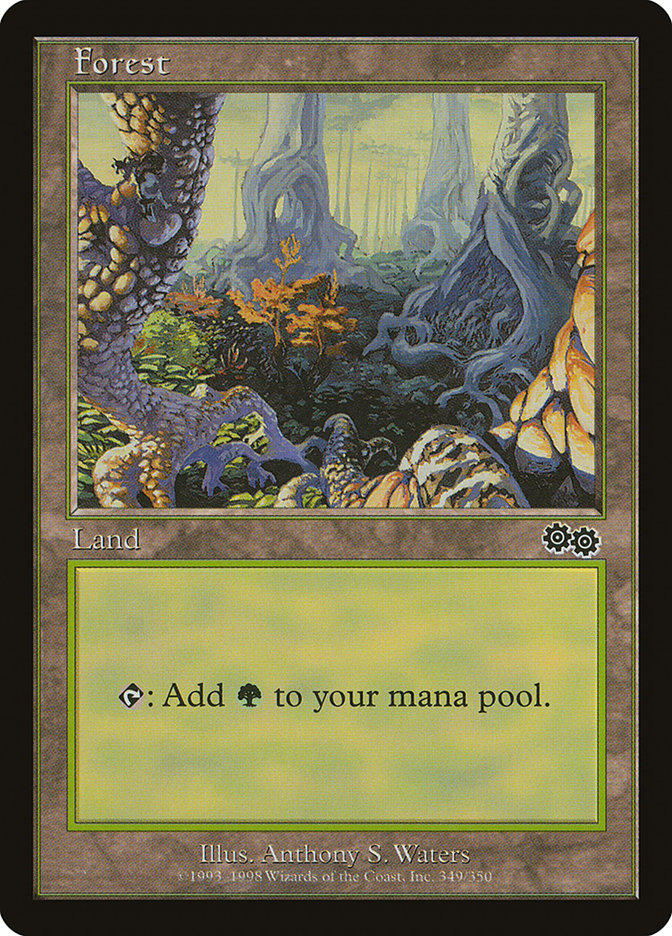 Forest (349) [Urza's Saga] MTG Single Magic: The Gathering | Red Claw Gaming