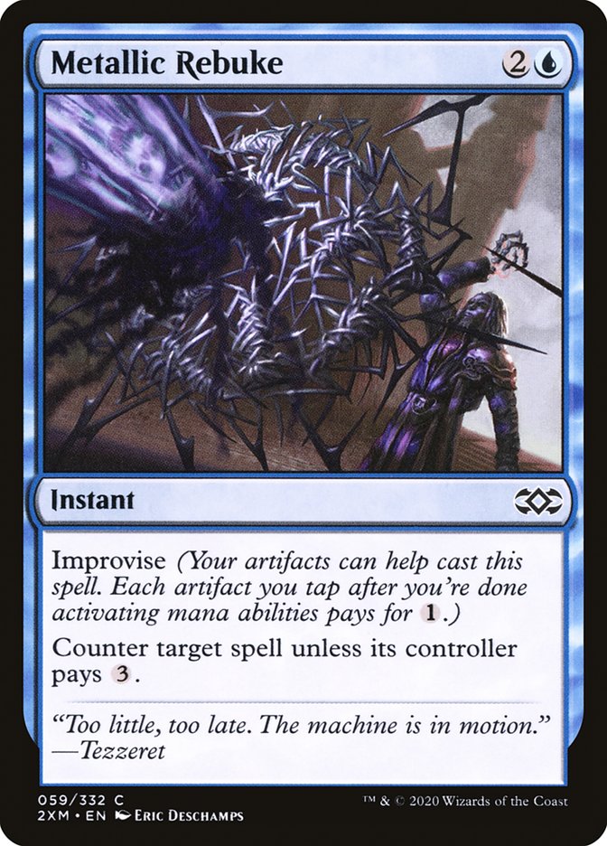 Metallic Rebuke [Double Masters] MTG Single Magic: The Gathering | Red Claw Gaming