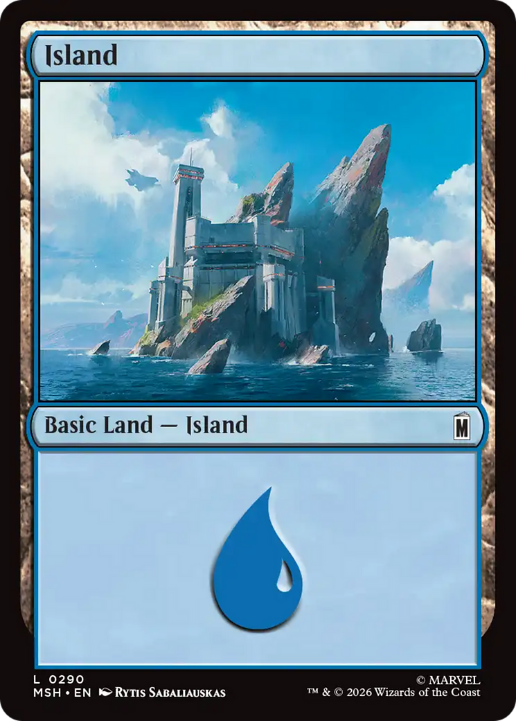 Island (0290) [Marvel Super Heroes] MTG Single Magic: The Gathering | Red Claw Gaming