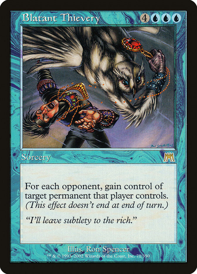 Blatant Thievery [Onslaught] MTG Single Magic: The Gathering | Red Claw Gaming