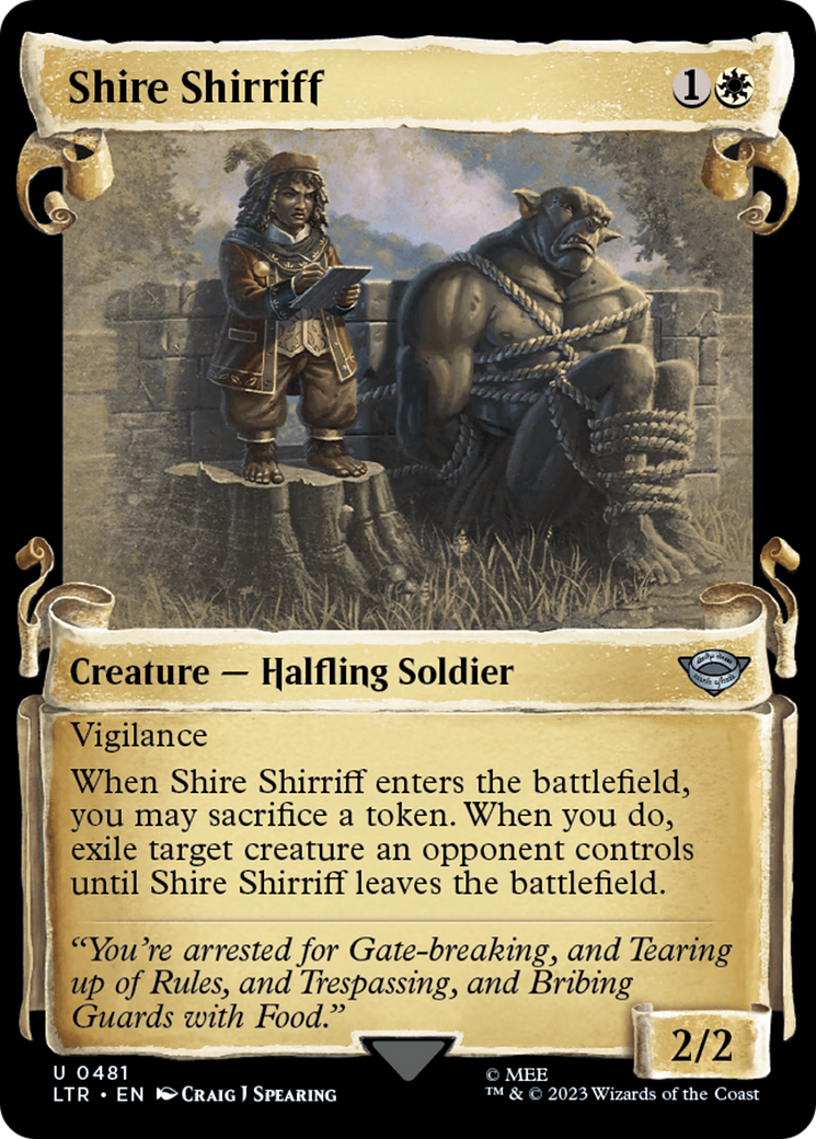 Shire Shirriff [The Lord of the Rings: Tales of Middle-Earth Showcase Scrolls] MTG Single Magic: The Gathering | Red Claw Gaming