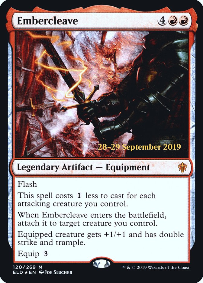 Embercleave [Throne of Eldraine Prerelease Promos] MTG Single Magic: The Gathering | Red Claw Gaming