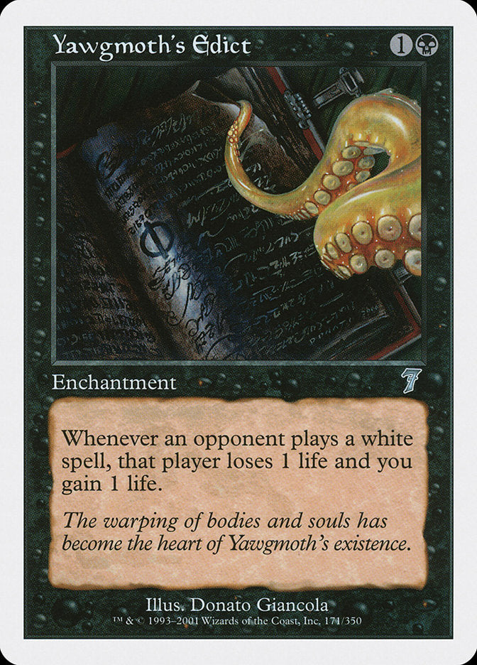 Yawgmoth's Edict [Seventh Edition] MTG Single Magic: The Gathering | Red Claw Gaming