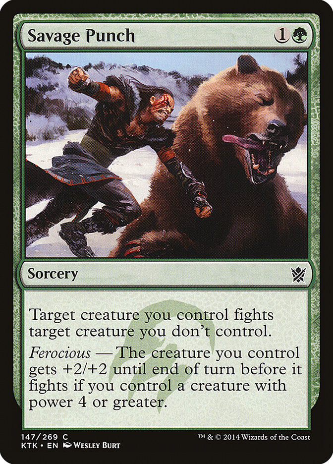 Savage Punch [Khans of Tarkir] MTG Single Magic: The Gathering | Red Claw Gaming