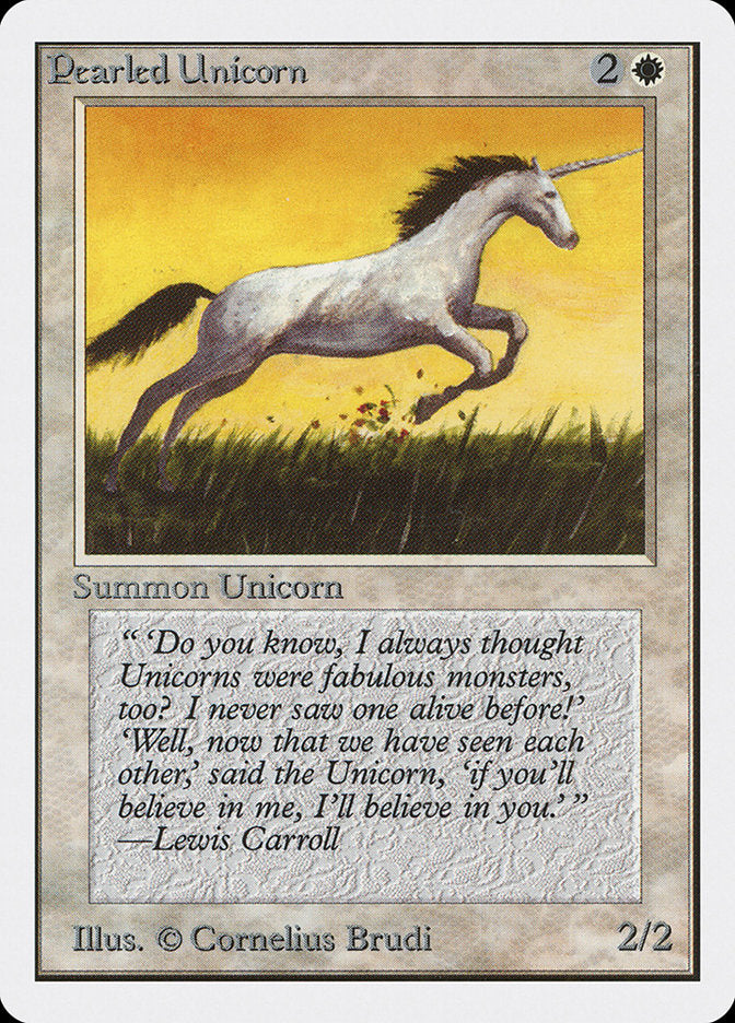 Pearled Unicorn [Unlimited Edition] MTG Single Magic: The Gathering | Red Claw Gaming