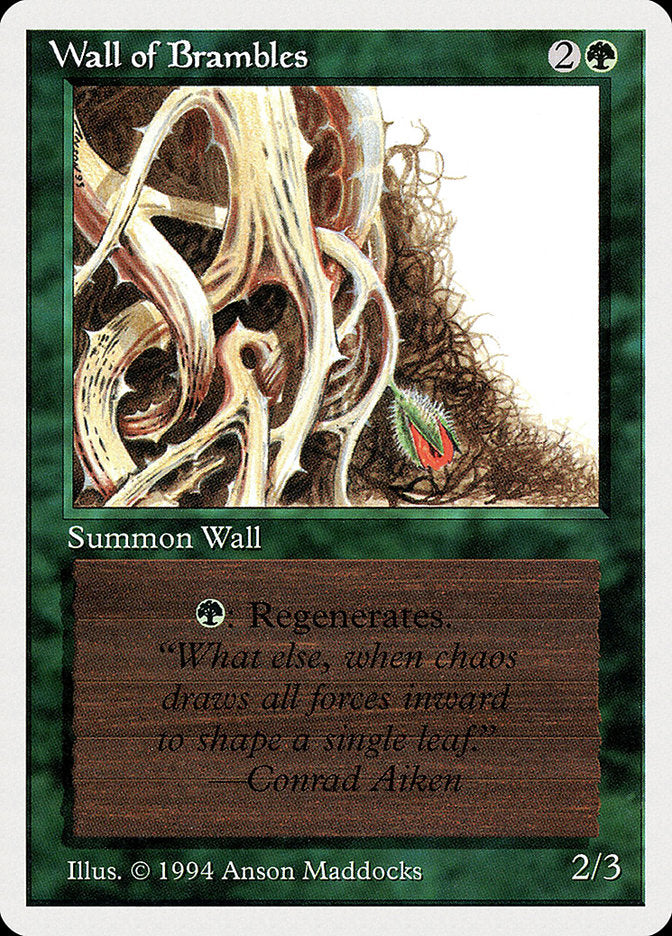 Wall of Brambles [Summer Magic / Edgar] MTG Single Magic: The Gathering | Red Claw Gaming