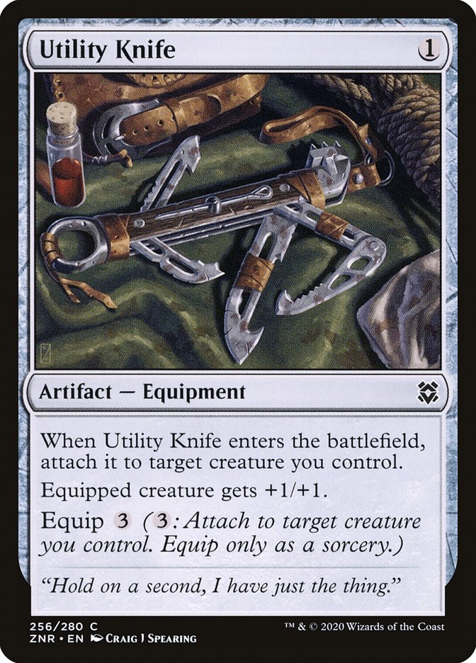 Utility Knife [Zendikar Rising] MTG Single Magic: The Gathering | Red Claw Gaming