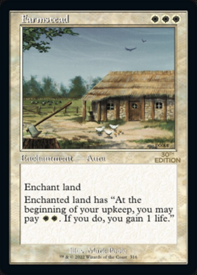 Farmstead (Retro) [30th Anniversary Edition] MTG Single Magic: The Gathering | Red Claw Gaming