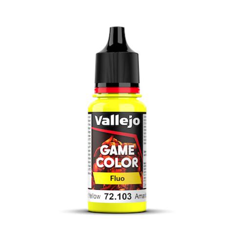 GAME COLOR 103-18ML. FLUORESCENT YELLOW Vallejo Game Color Vallejo    | Red Claw Gaming