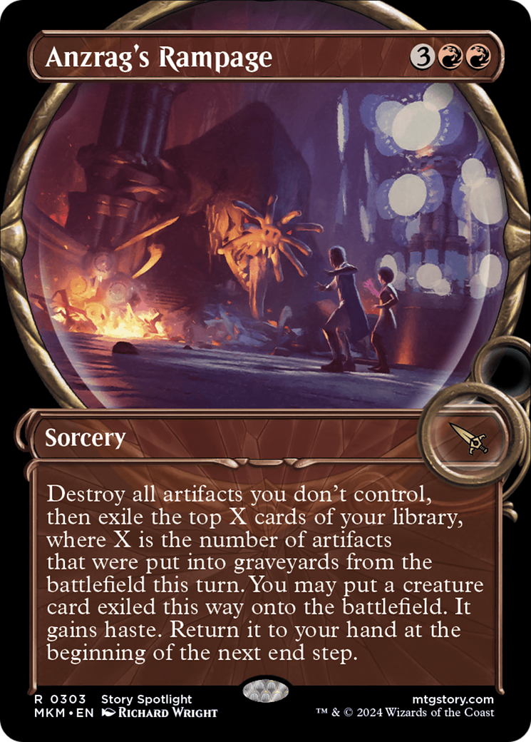 Anzrag's Rampage (Showcase) [Murders at Karlov Manor] MTG Single Magic: The Gathering    | Red Claw Gaming