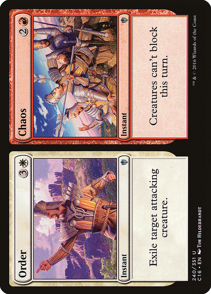 Order // Chaos [Commander 2016] MTG Single Magic: The Gathering | Red Claw Gaming