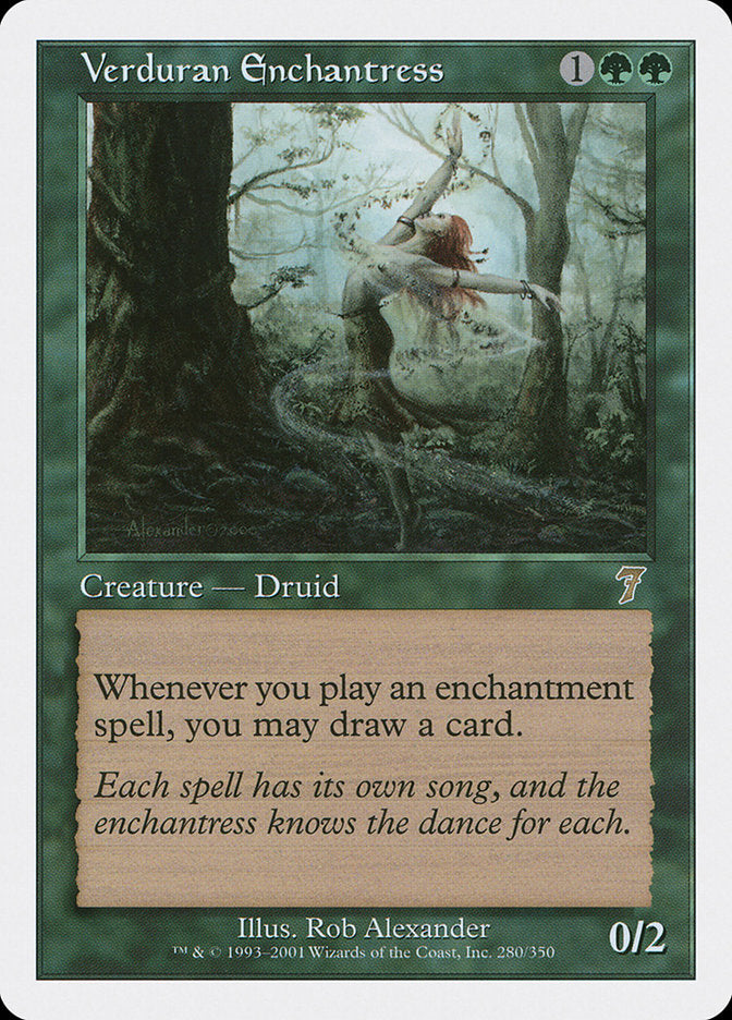 Verduran Enchantress [Seventh Edition] MTG Single Magic: The Gathering | Red Claw Gaming