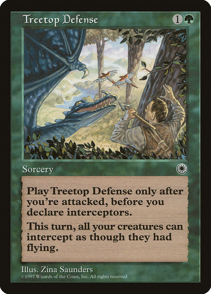 Treetop Defense [Portal] MTG Single Magic: The Gathering | Red Claw Gaming