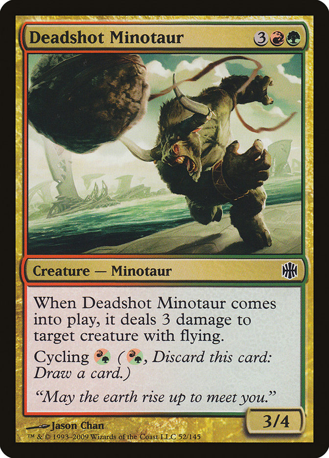 Deadshot Minotaur [Alara Reborn] MTG Single Magic: The Gathering | Red Claw Gaming
