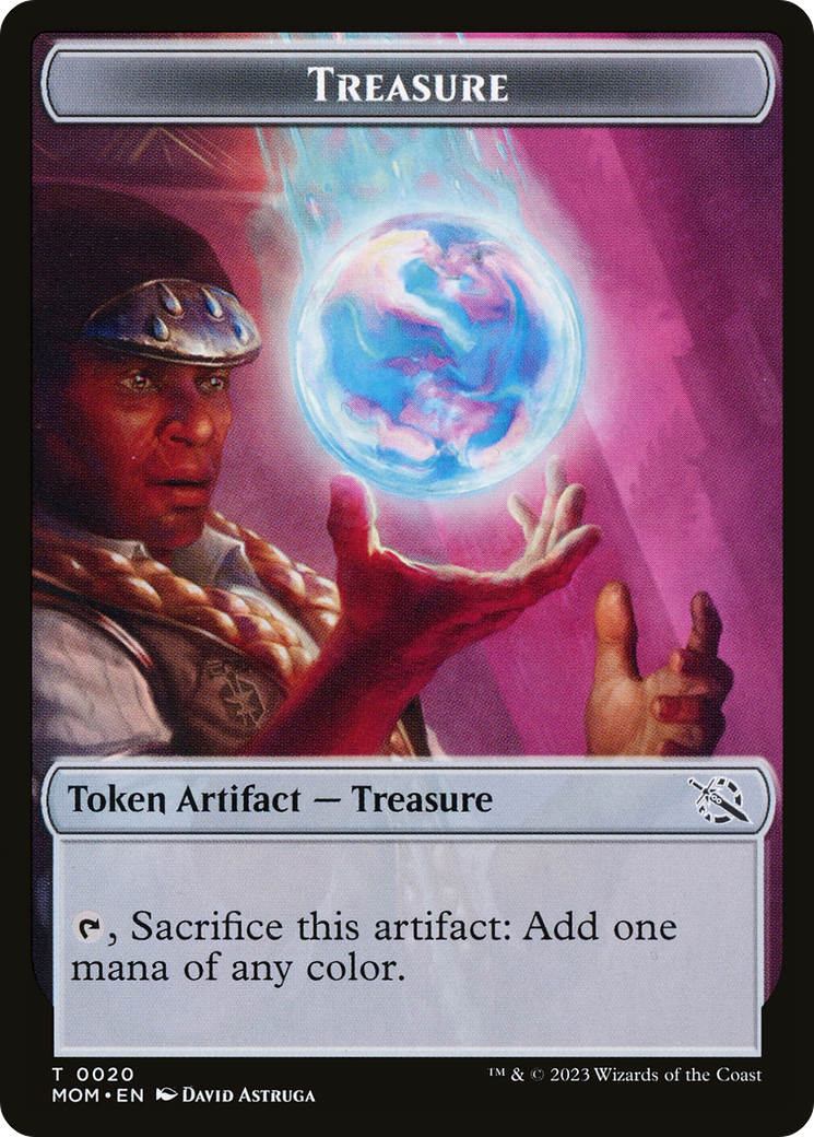 Treasure (20) // Dinosaur Double-Sided Token [March of the Machine Tokens] MTG Single Magic: The Gathering | Red Claw Gaming