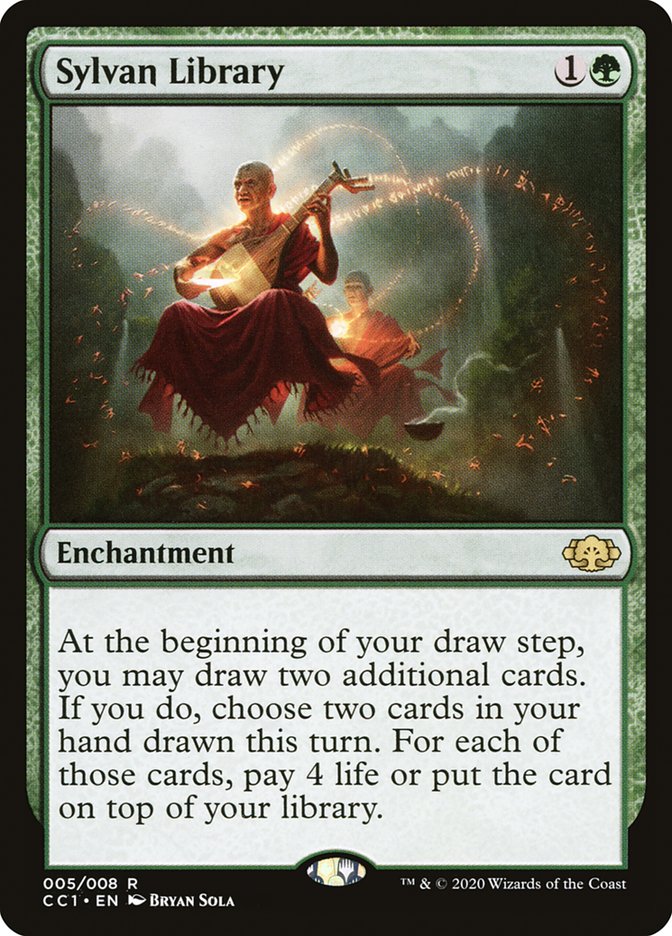 Sylvan Library [Commander Collection: Green] MTG Single Magic: The Gathering | Red Claw Gaming
