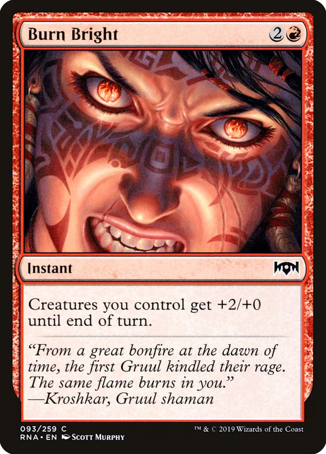 Burn Bright [Ravnica Allegiance] MTG Single Magic: The Gathering | Red Claw Gaming